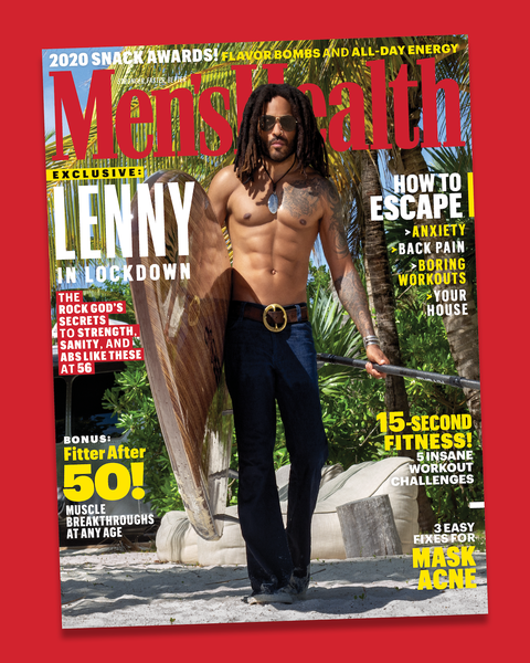 men's health lenny kravitz cover