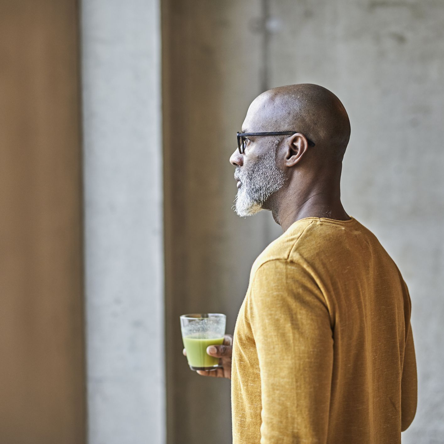 drinking a green smoothie like a boss